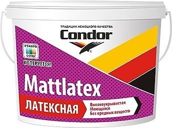 

Краска Condor ВД Mattlatex 1.5 кг (белый)