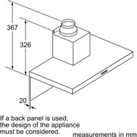 Кухонная вытяжка Bosch Serie 2 DWB96BC60