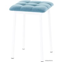 Табурет AMC Comfort 7.6.13 (ткань, бирюзовый/белый)