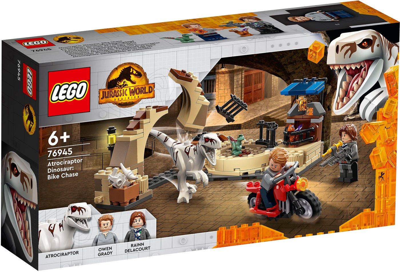 

Конструктор LEGO Jurassic World 76945 Атроцираптор: погоня на мотоцикле