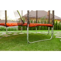 Батут Atlas Sport 252 см - 8ft Pro (с лестницей, внешняя сетка, оранжевый)