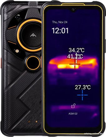 Телефон AGM Glory G2 Pro 8GB/256GB (черный/оранжевый)