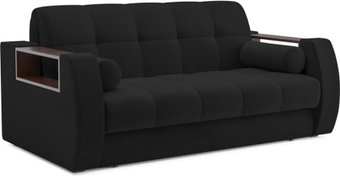 Мебель-АРС Аккордеон Барон №3 ППУ 120x200 (велюр черный HB-178/17)