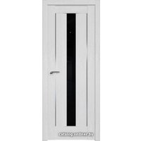 Межкомнатная дверь ProfilDoors 2.48XN L 50x200 (монблан, стекло черный триплекс)