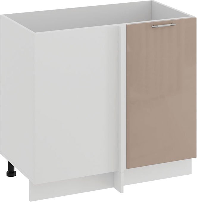 

Шкаф напольный Трия Весна 1Н9У (белый/кофе с молоком)