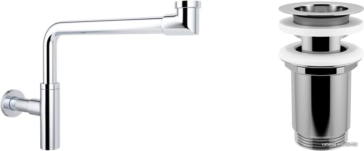 Сифон Wellsee Drainage System 182124004 (сифон, выпуск, хром)