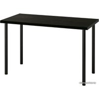 Стол Ikea Лагкаптен/Адильс 094.170.23 (черно-коричневый/черный)