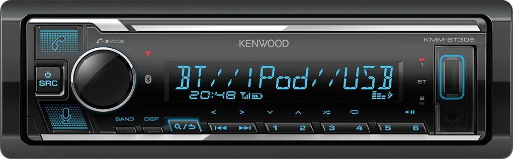 

USB-магнитола Kenwood KMM-BT306