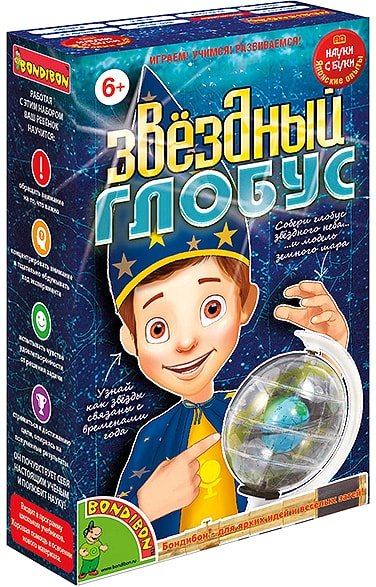 

Набор для опытов Bondibon Науки с Буки Звездный глобус ВВ1177