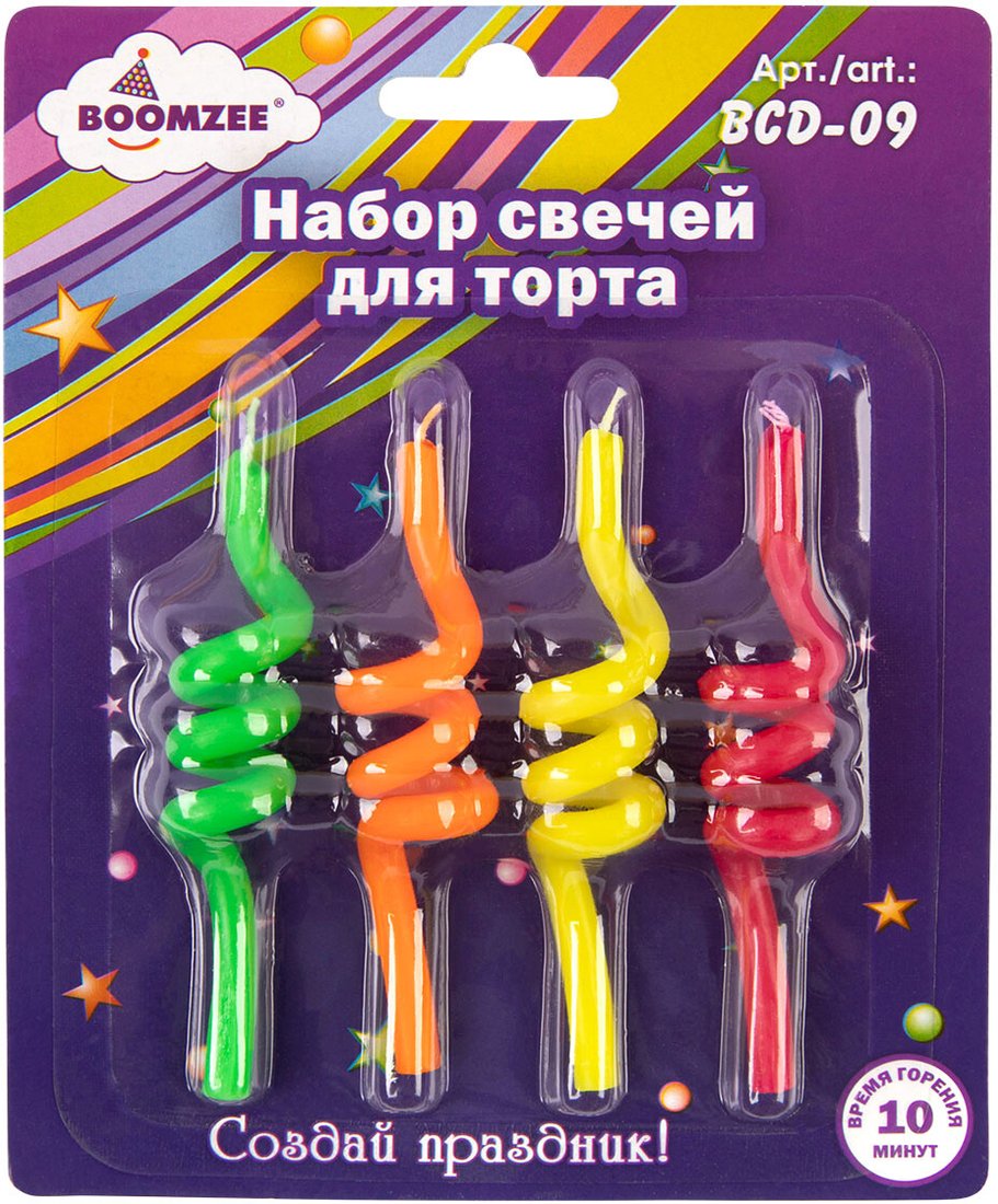 

Набор свечей для торта Boomzee BCD-09 (4 шт)