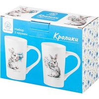 Набор кружек Elan Gallery Кролики 880226