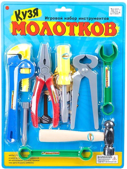 

Набор инструментов игрушечных Zhorya Кузя Молотков Г74538