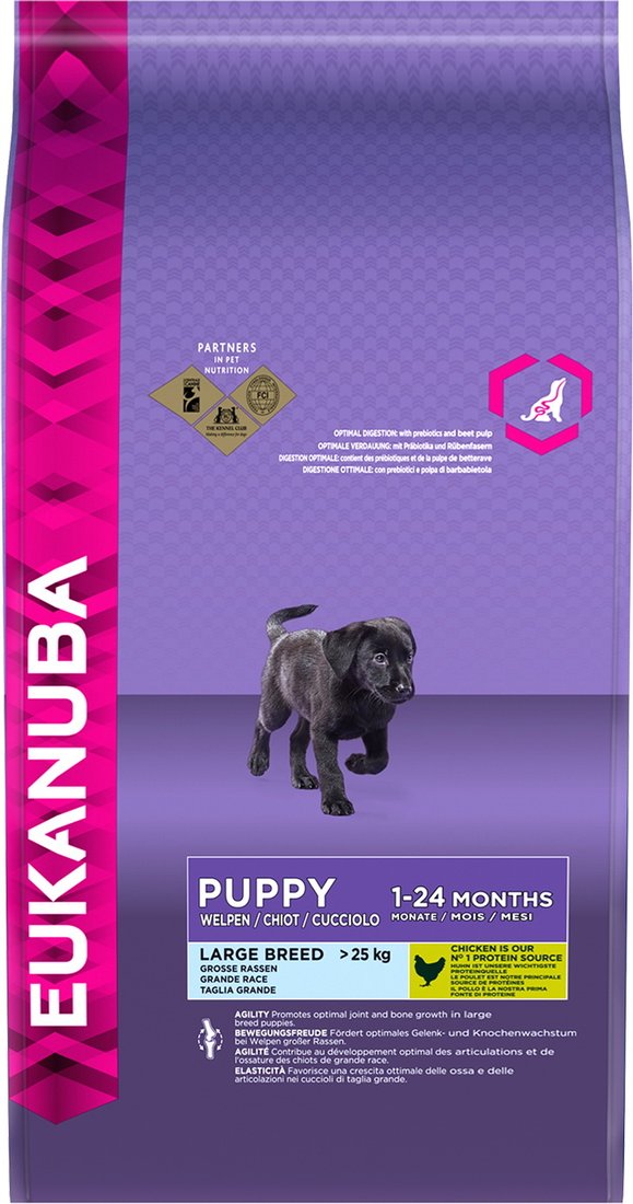 

Сухой корм для собак Eukanuba Puppy Large Breed 3 кг