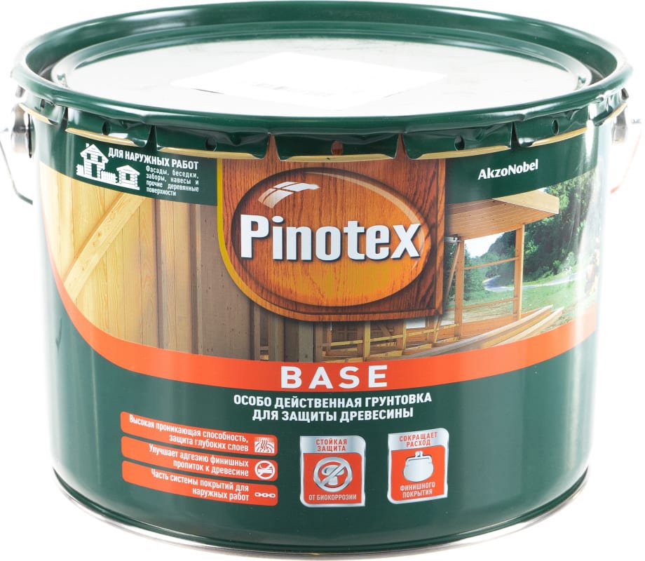 

Пропитка Pinotex Base 9 л (бесцветный)
