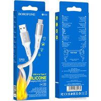 Кабель Borofone BX88 USB Type-A USB - Type-C (1 м, белый)