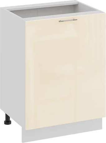 

Шкаф напольный Трия Весна 1Н6 с одной дверью (белый/ваниль глянец)