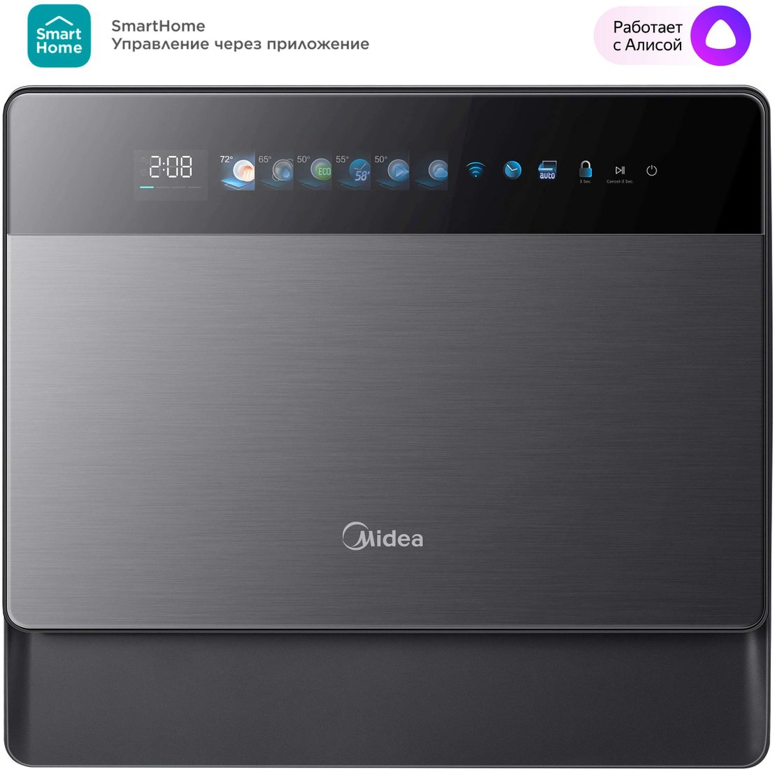 

Настольная посудомоечная машина Midea MCFD55S650Bi