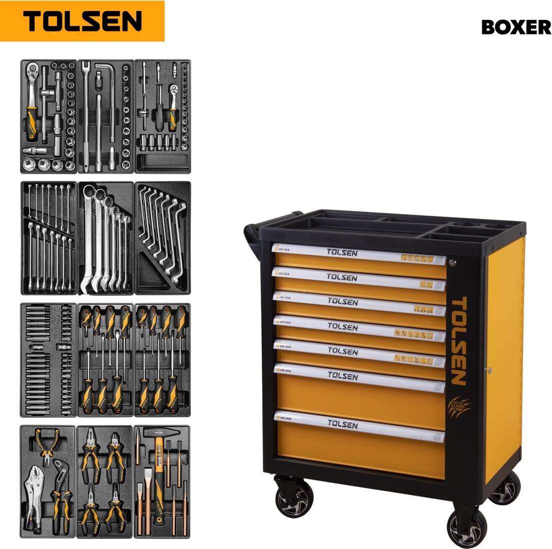 

Универсальный набор инструментов Tolsen TT85415 (157 предметов)