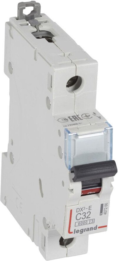

Выключатель автоматический Legrand DX3-E 1п C 32А 6кА 6000 1мод 230400В 407266