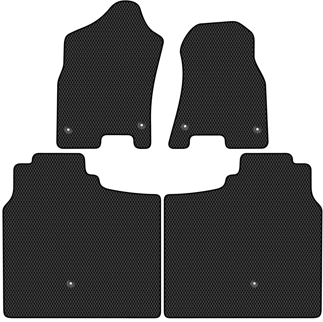 

Комплект ковриков для авто Alicosta Dodge Ram V (пикап / 1500 Crew Cab) 2018 - Н.В. (черный, ромб)