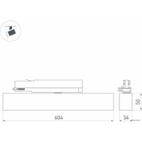 Трековый светильник Arlight LGD-FLAT-4TR-S605-25W (WH) 033699(1)