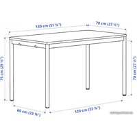 Кухонный стол Ikea Томмарюд/Ингвар 393.901.21 (антрацит/антрацит)