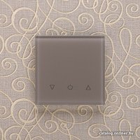 Беспроводной выключатель для жалюзи DeLUMO Senso одноканал. трехклавишный 1236 (светлый коричневый)