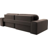 Угловой диван Лига диванов Лига-029 левый 121927L (велюр коричневый)