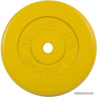 Диск MB Barbell Стандарт 26 мм (1x15 кг, желтый)