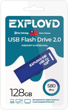 

USB Flash Exployd 580 128GB (синий)