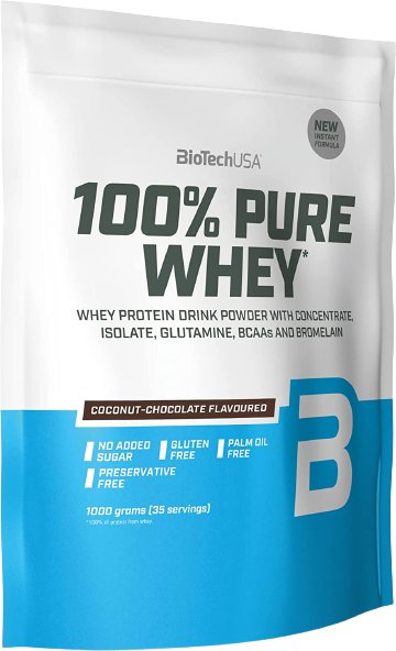 

Протеин комплексный BioTech USA 100% Pure Whey (кокос/шоколад, 1000 г)