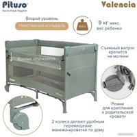 Манеж-кровать Pituso Valencia (мятный)