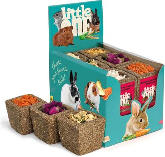 Лакомство для грызунов Little One Корзинка из луговых трав с наполнением ассорти 65 г