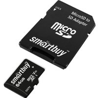 Карта памяти SmartBuy microSDXC SB64GBSDCCTV 64GB