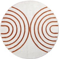 Ковер для жилой комнаты Pixel Rabbit Carving PX4005-DAIRE-CREAM-TERRA (1.6x1.6)