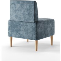 Интерьерное кресло MONOFIX Четт кресло (микровелюр/пыльно-голубой №26)