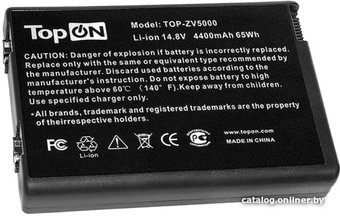 Аккумуляторы для ноутбуков TopON TOP-ZV5000