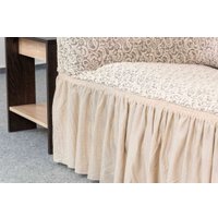 Пледы, покрывала Софатэкс Люкс Венеция ПО-4 с оборкой 00938 (ваниль)