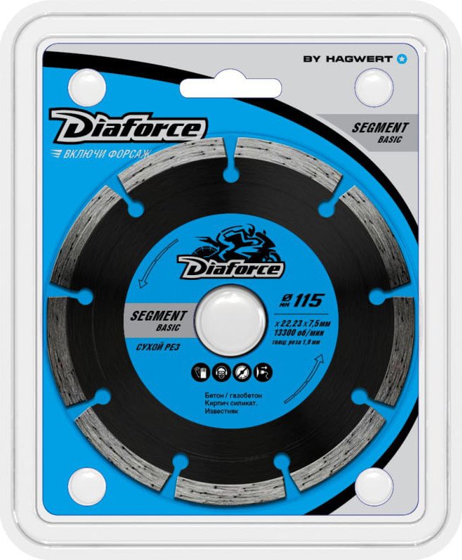 

Отрезной диск алмазный Diaforce Segment Basic 510115