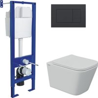 Унитаз подвесной Berges Wasserhaus Floe S Rimless + АТОМ 410 AT-043336 (с сиденьем)