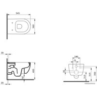Унитаз подвесной Bocchi V-Tondo Rimless (белый) 1416-001-0129 (без сиденья)