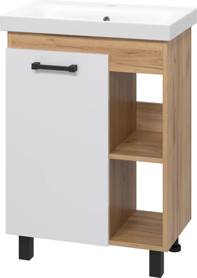 

Misty Тумба с умывальником Крафт 60 П-Кра-07060-011+UM-MOD60SL/1