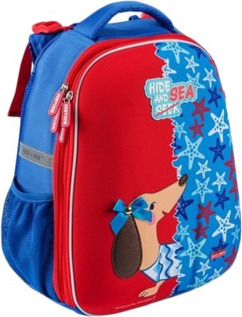 Школьный рюкзак Mike&Mar Такса (красный/синий)