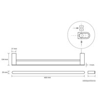 Держатель для полотенца Bemeta Galla 108104050