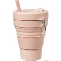 Многоразовый стакан Collapsible 473 мл (пудровый)