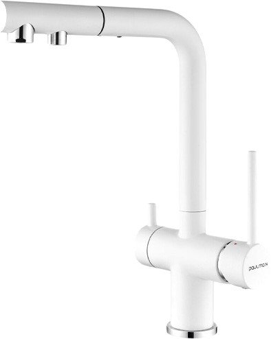 

Смеситель Paulmark Serpentine SE213222-431 (белый матовый)