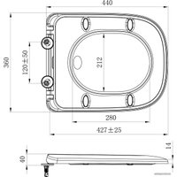 Сиденье для унитаза Lavinia Boho Bristol 33290500