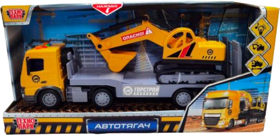 

Автовоз Технопарк Автотягач с экскаватором 2012A114-R