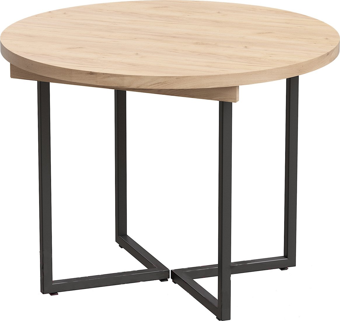 

Кухонный стол Millwood Лофт Лондон Л D100 100-140x100x76 (дуб золотой Craft-мет. черн.)
