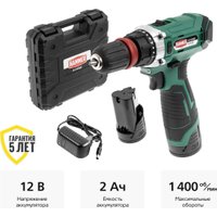 Дрель-шуруповерт Hammer ACD122QC (с 2-мя АКБ, кейс)